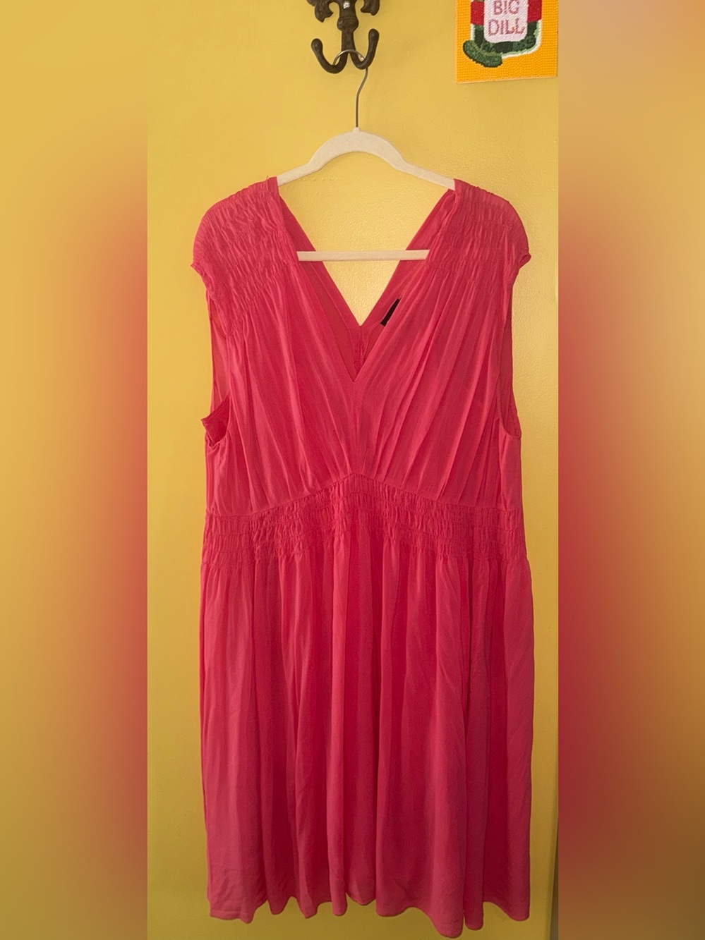 DKNY Sheer Silk Dress & Slip